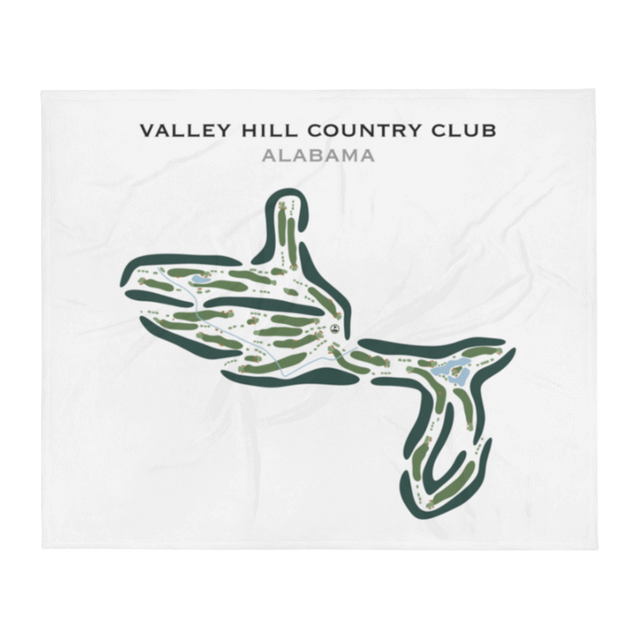 Valley Hill Country Club, Alabama - Printed Golf Courses