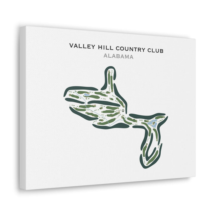 Valley Hill Country Club, Alabama - Printed Golf Courses