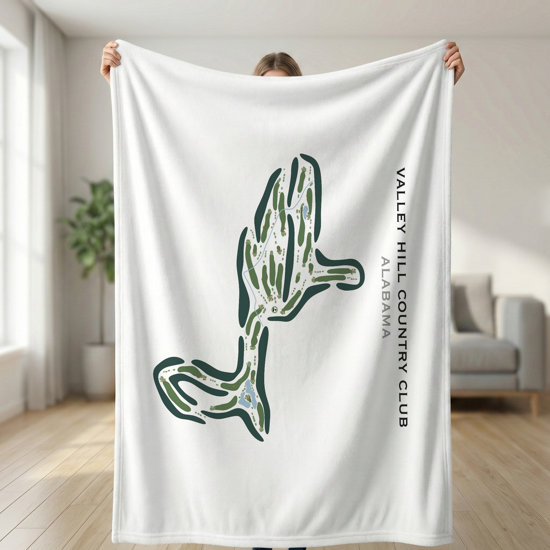 Valley Hill Country Club, Alabama - Printed Golf Courses