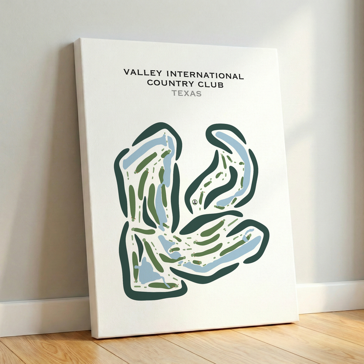 Valley International Country Club, Texas - Printed Golf Courses