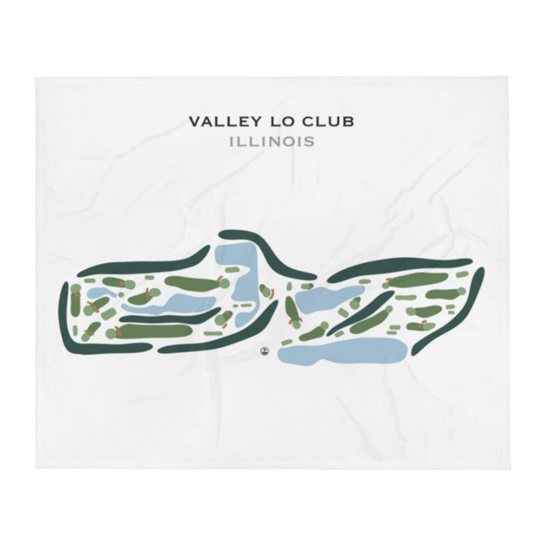 Valley Lo Club, Illinois - Printed Golf Course