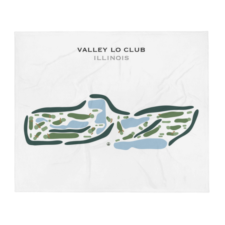 Valley Lo Club, Illinois - Printed Golf Course