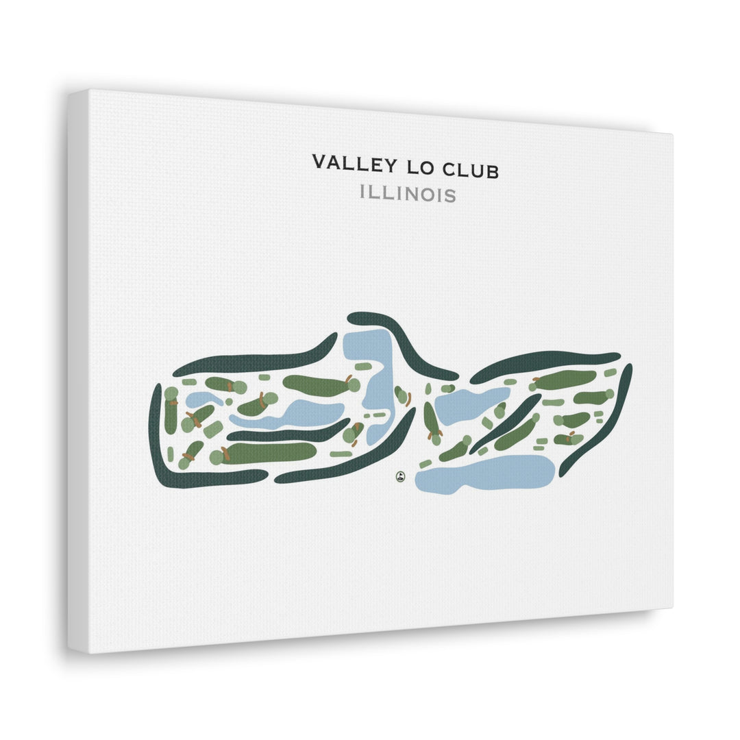 Valley Lo Club, Illinois - Printed Golf Course