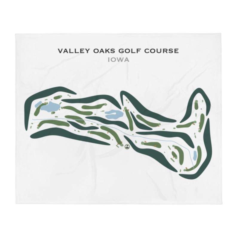 Valley Oaks Golf Course, Iowa - Printed Golf Courses