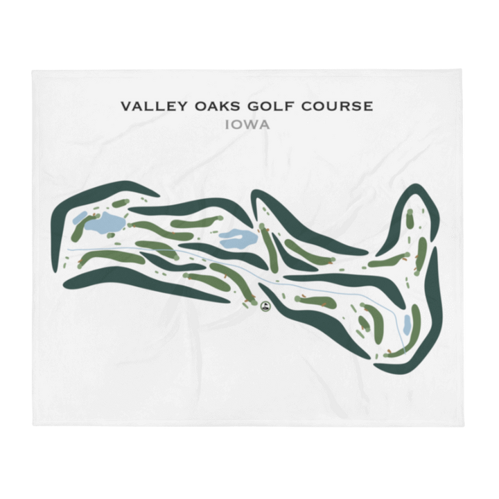 Valley Oaks Golf Course, Iowa - Printed Golf Courses