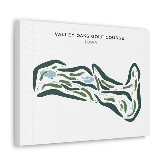 Buy the best printed golf course Valley Oaks Golf Course, Iowa - Golf ...