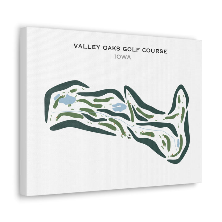 Valley Oaks Golf Course, Iowa - Printed Golf Courses