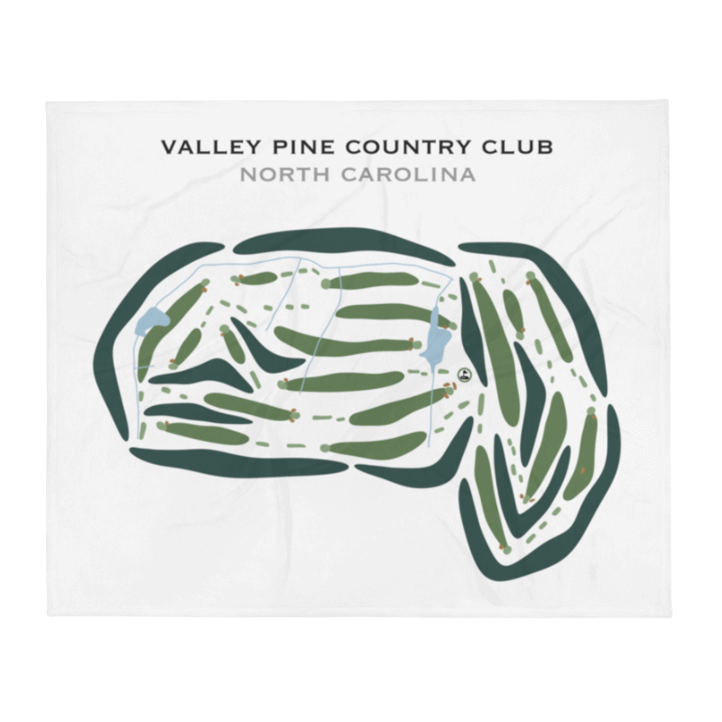 Valley Pine Country Club, North Carolina - Printed Golf Courses