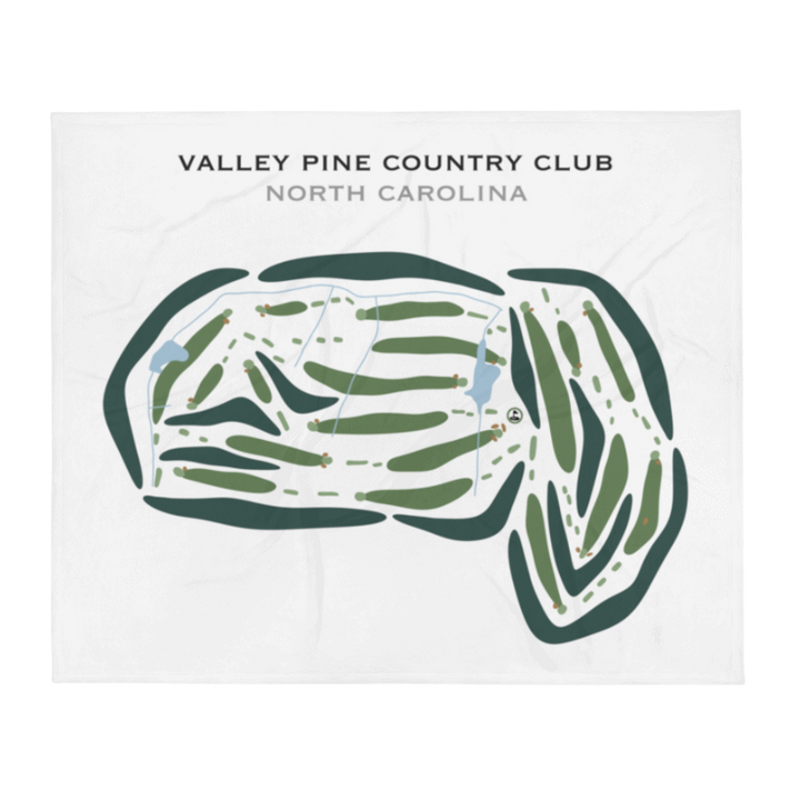 Valley Pine Country Club, North Carolina - Printed Golf Courses