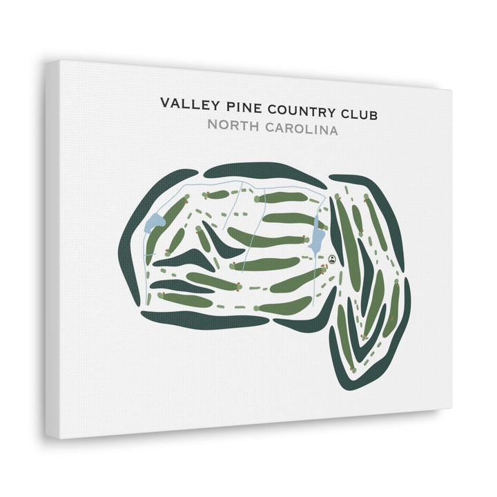 Valley Pine Country Club, North Carolina - Printed Golf Courses