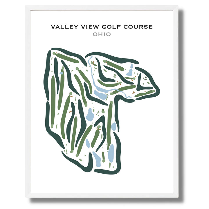 Valley View Golf Course, Ohio - Printed Golf Courses