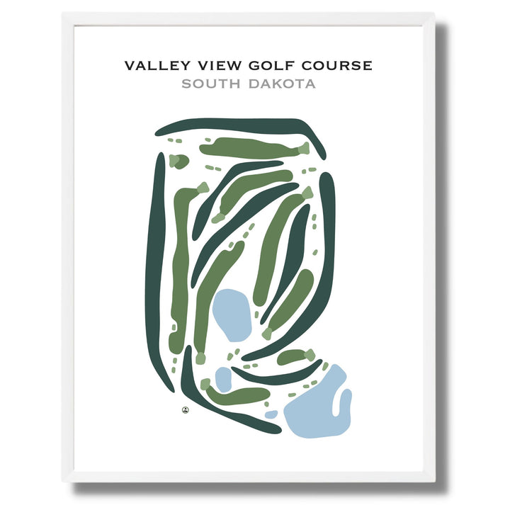 Valley View Golf Course, South Dakota - Printed Golf Courses