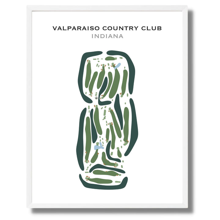 Valparaiso Country Club, Indiana - Printed Golf Courses