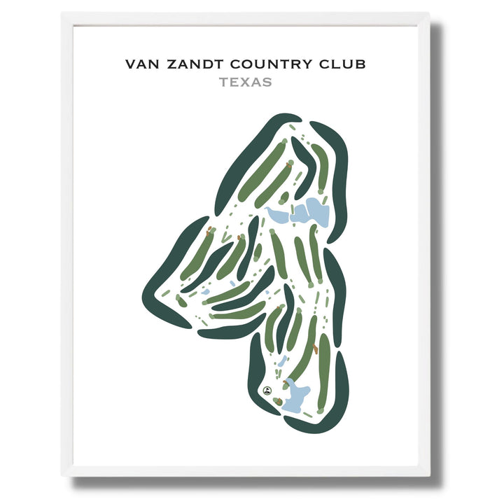 Van Zandt Country Club, Texas - Printed Golf Courses