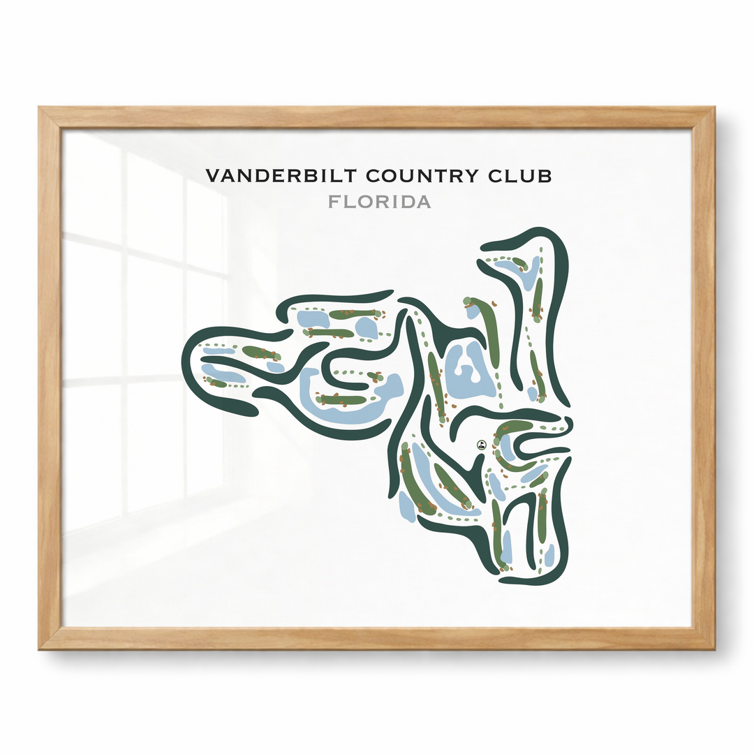Vanderbilt Country Club, Florida - Printed Golf Courses