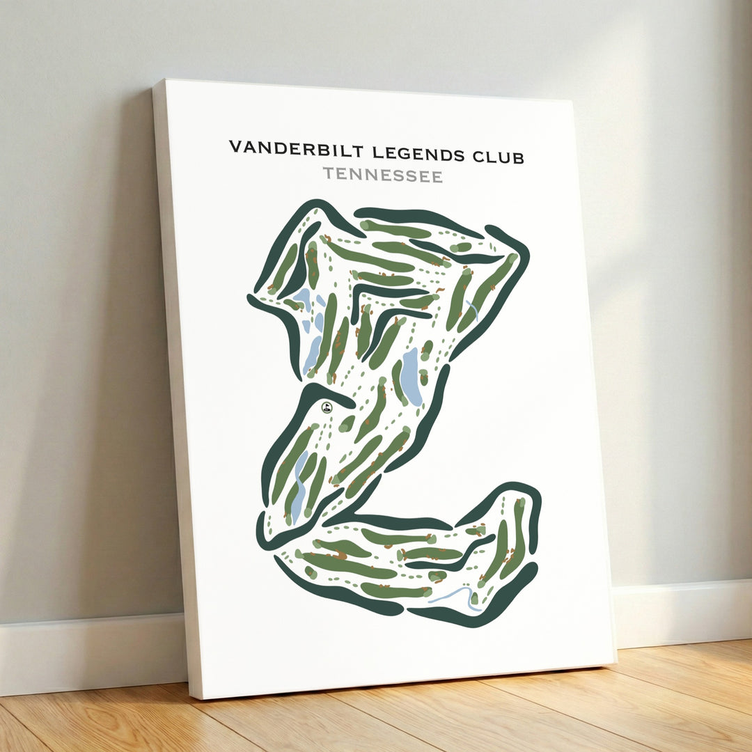 Vanderbilt Legends Club, Tennessee - Printed Golf Courses
