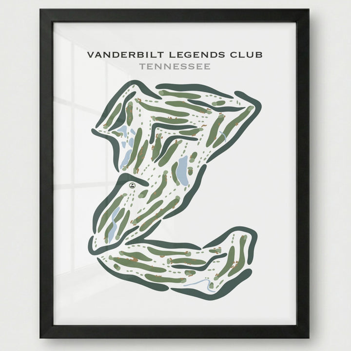 Vanderbilt Legends Club, Tennessee - Printed Golf Courses