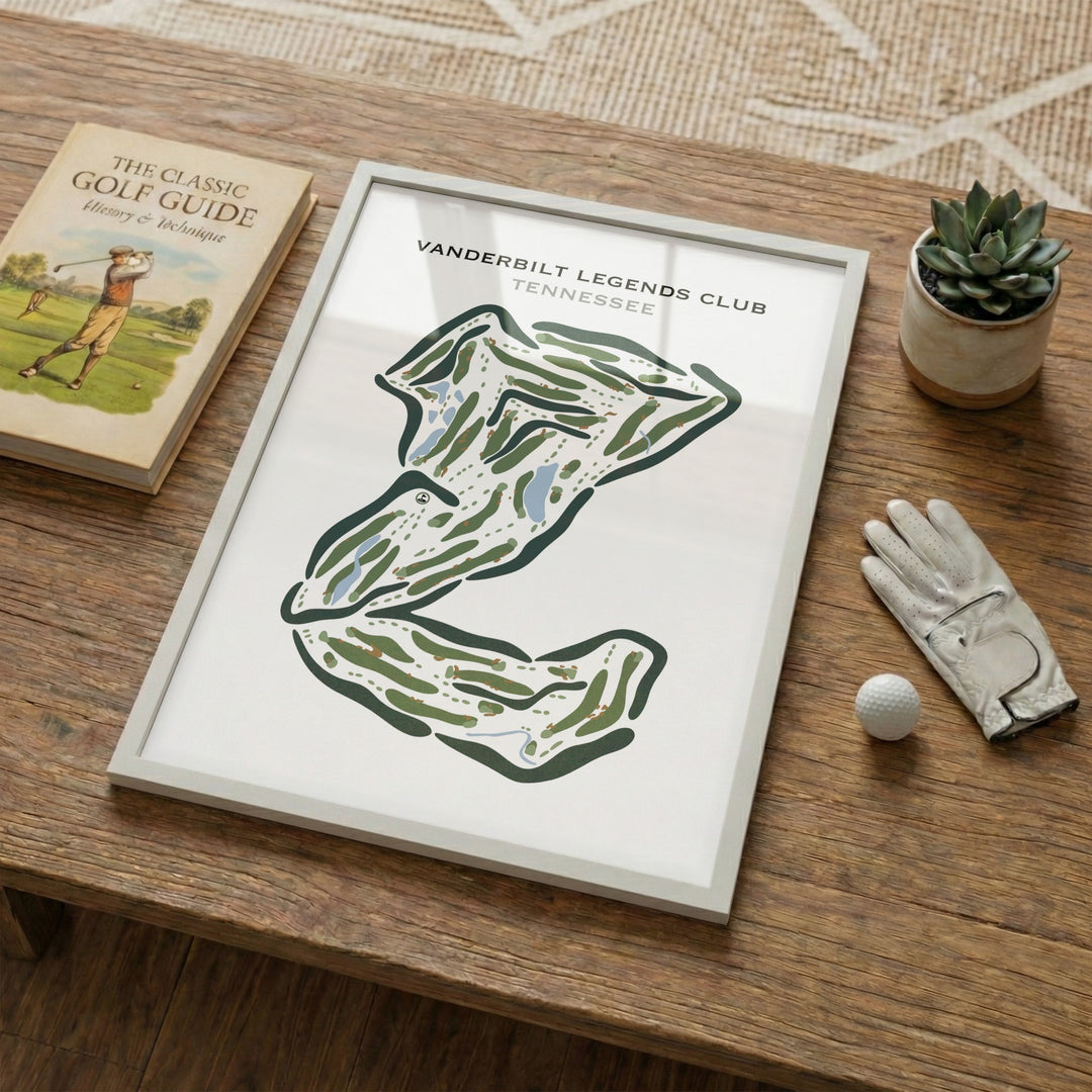 Vanderbilt Legends Club, Tennessee - Printed Golf Courses