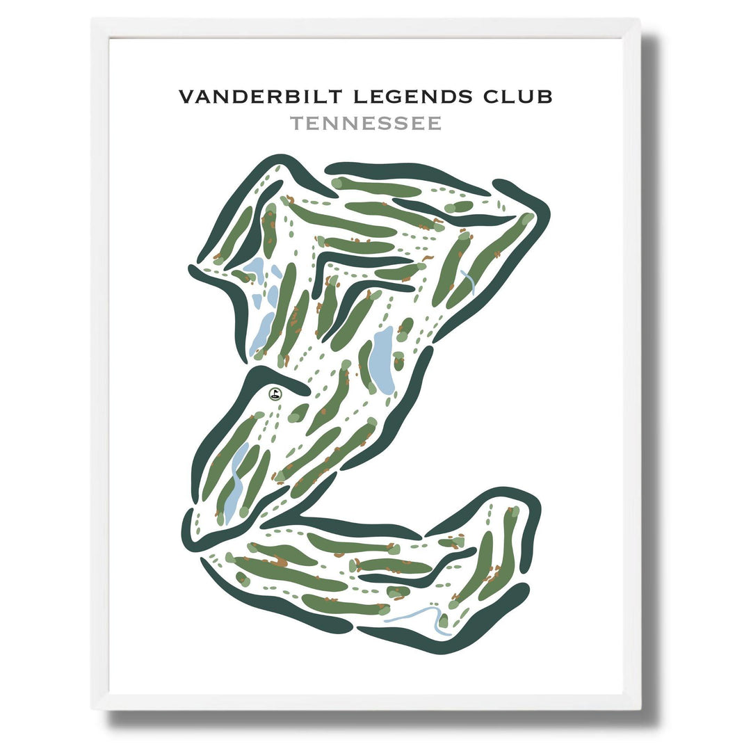 Vanderbilt Legends Club, Tennessee - Printed Golf Courses - Golf Course Prints