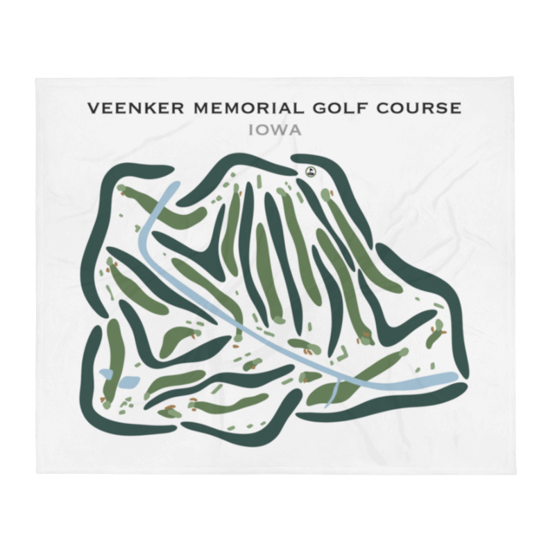 Veenker Memorial Golf Course, Iowa - Printed Golf Courses