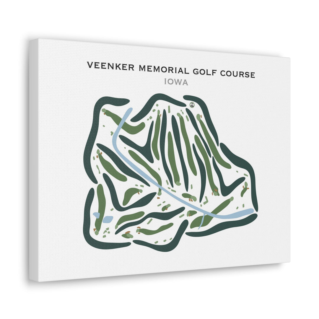 Veenker Memorial Golf Course, Iowa - Printed Golf Courses