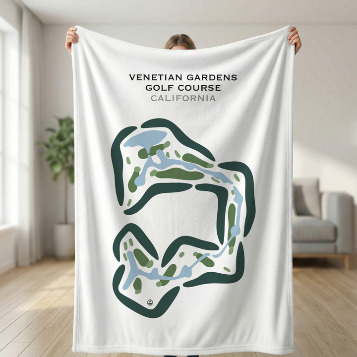 Venetian Gardens Golf Course, California - Printed Golf Courses