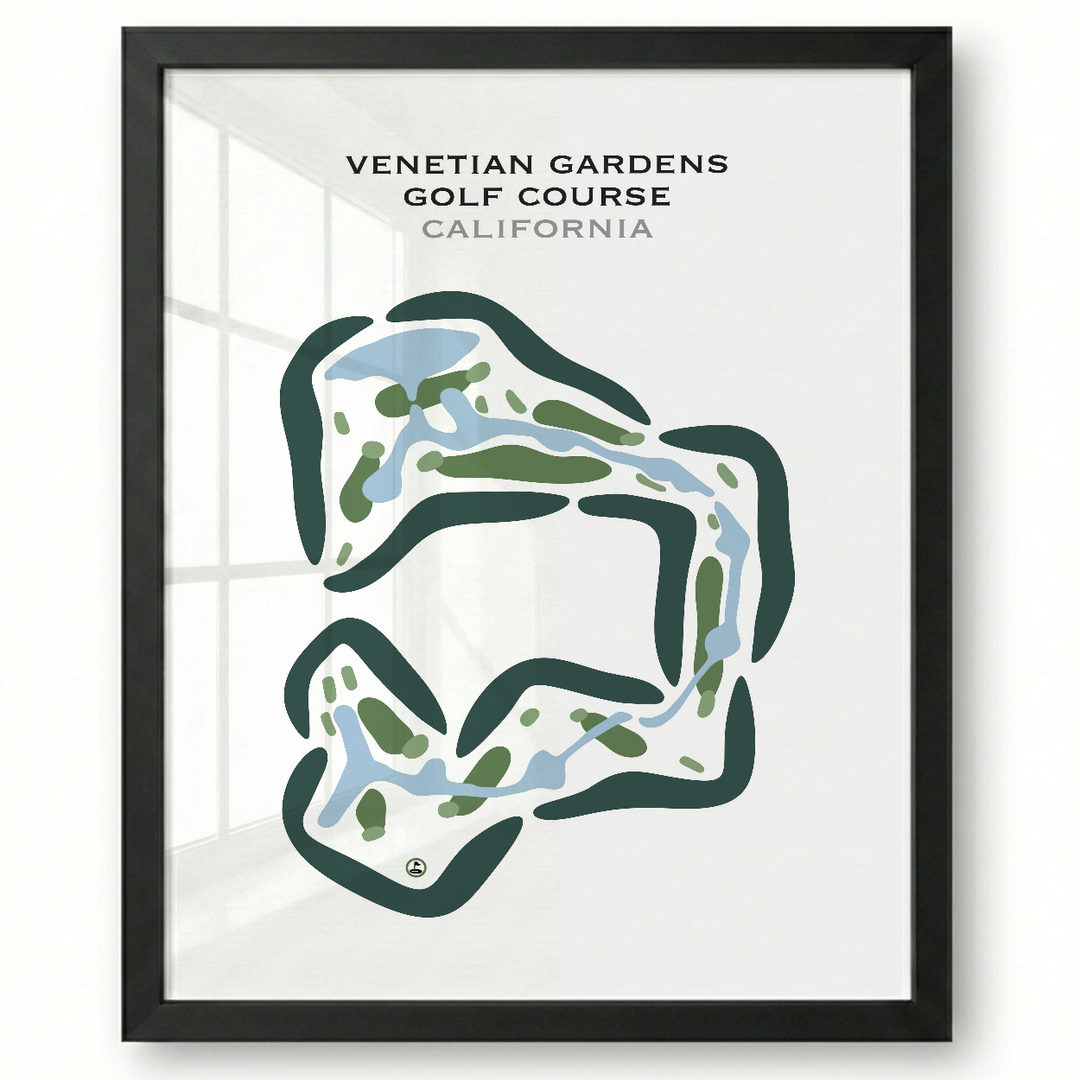 Venetian Gardens Golf Course, California - Printed Golf Courses