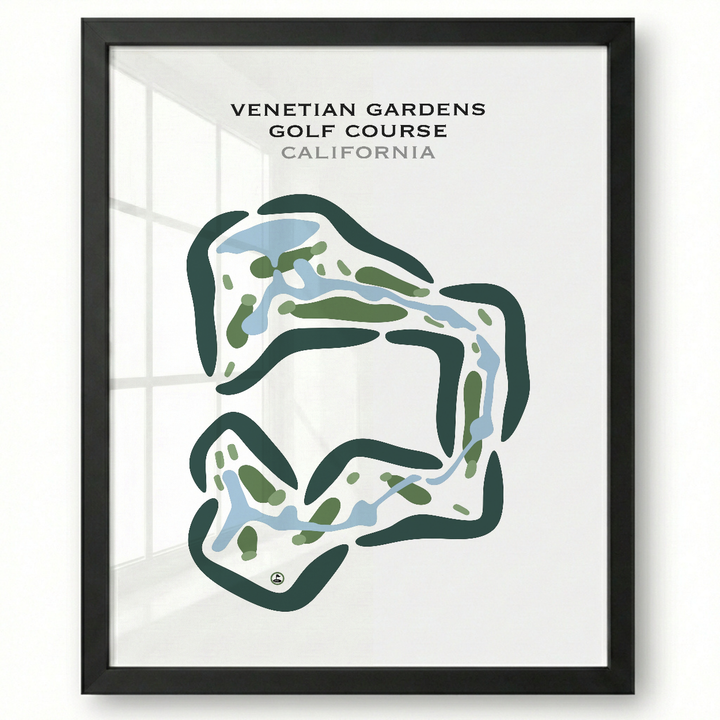 Venetian Gardens Golf Course, California - Printed Golf Courses