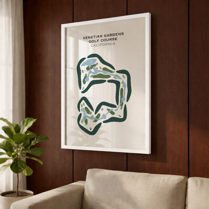 Venetian Gardens Golf Course, California - Printed Golf Courses