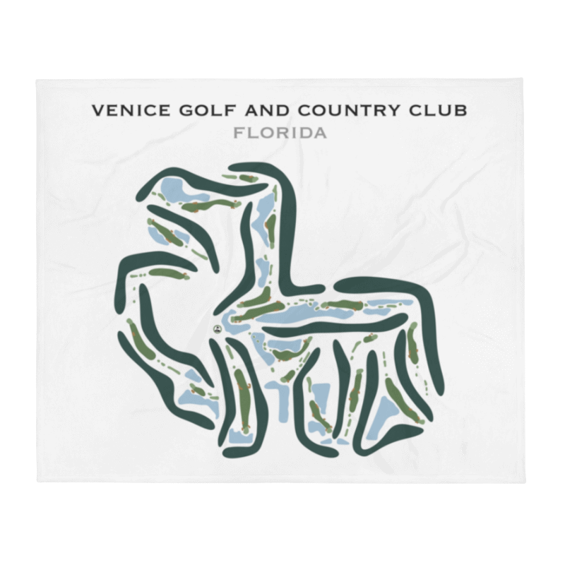 Venice Golf and Country Club, Florida - Printed Golf Course