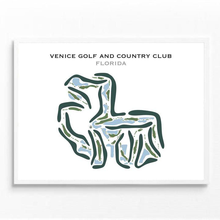 Venice Golf and Country Club, Florida - Printed Golf Course