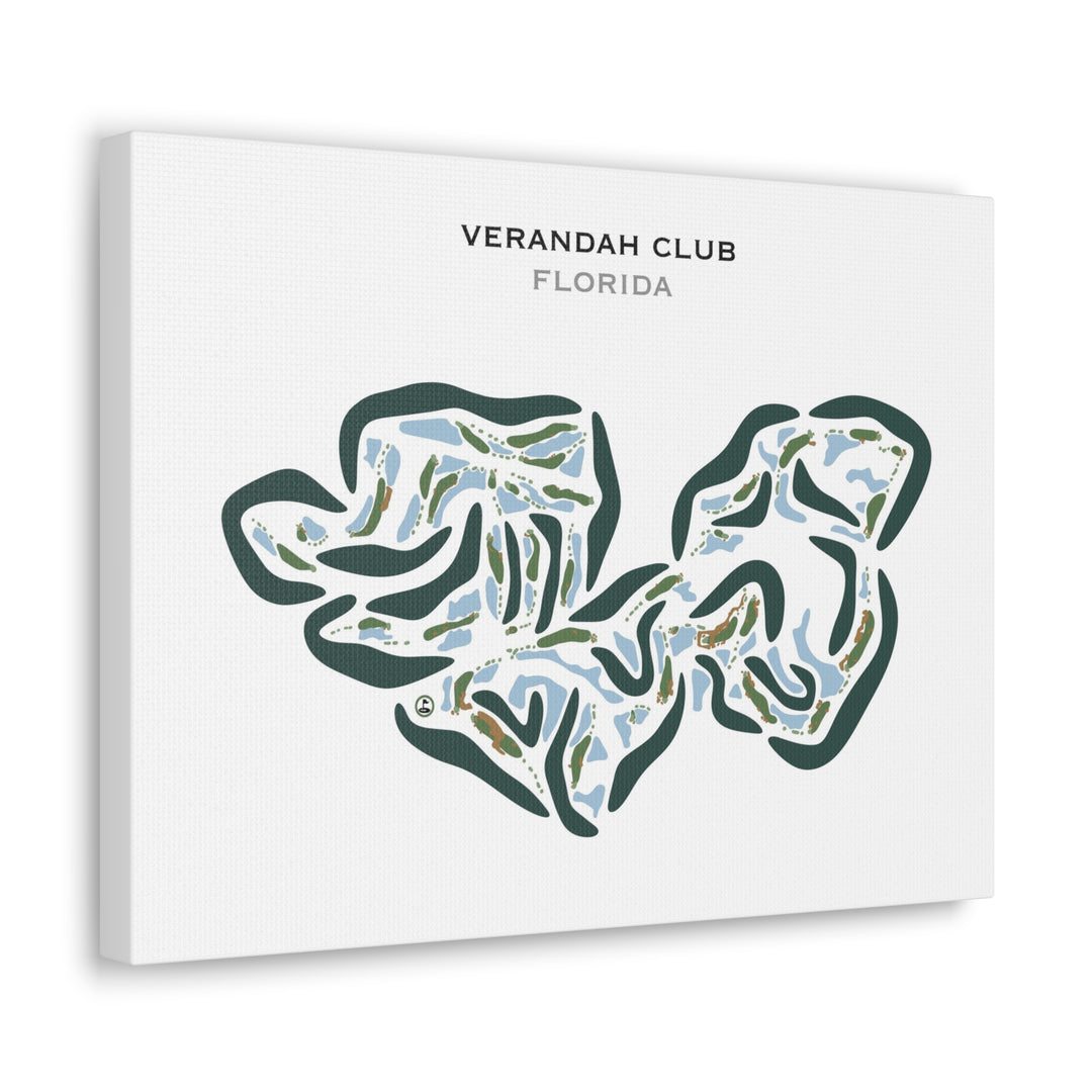 Verandah Club, Florida - Printed Golf Courses
