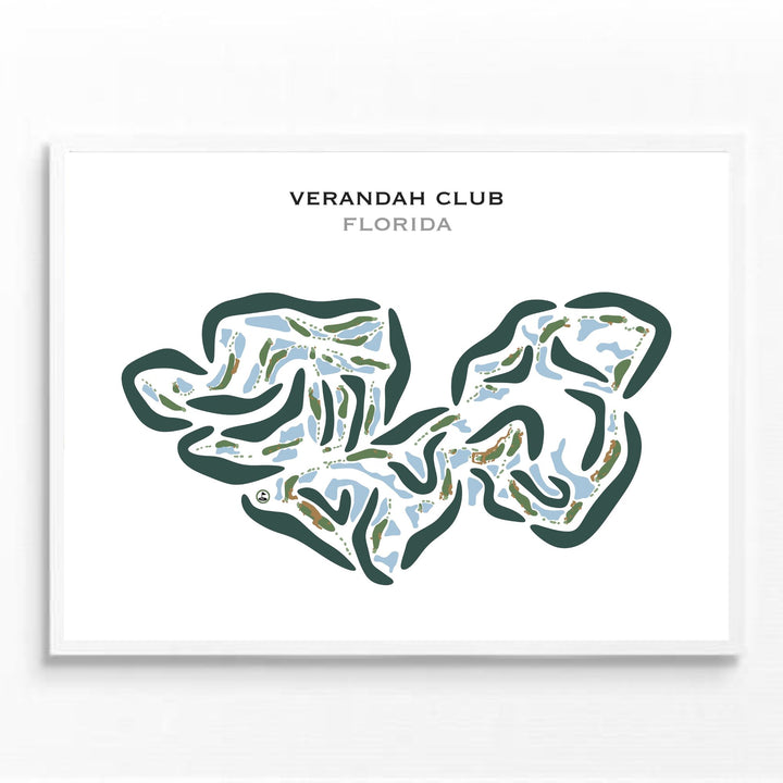 Verandah Club, Florida - Printed Golf Courses