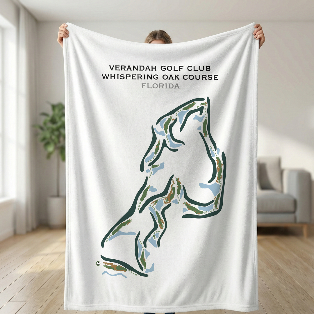 Verandah Golf Club, Whispering Oak Course, Florida - Printed Golf Courses