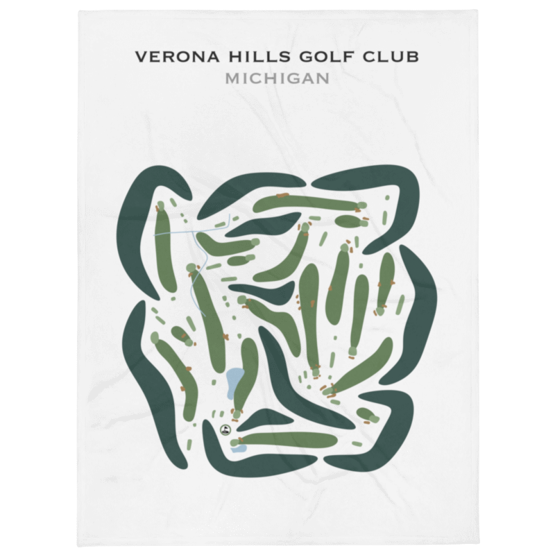 Verona Hills Golf Club, Michigan - Printed Golf Courses