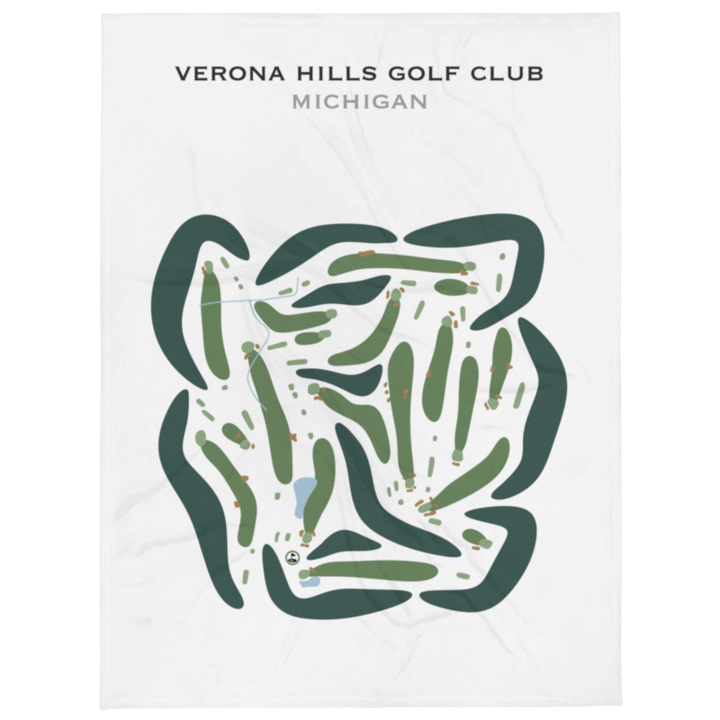Verona Hills Golf Club, Michigan - Printed Golf Courses