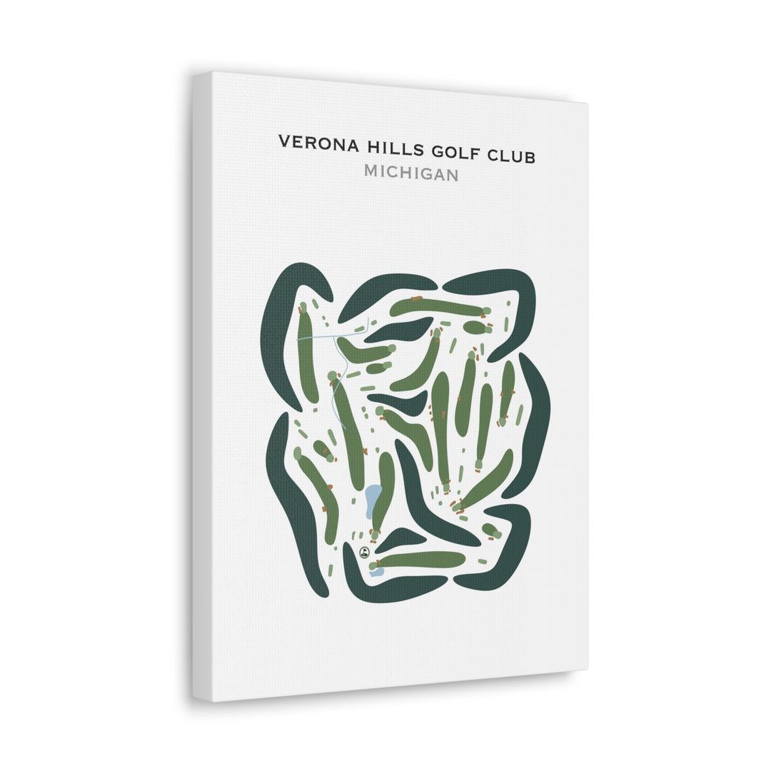Verona Hills Golf Club, Michigan - Printed Golf Courses