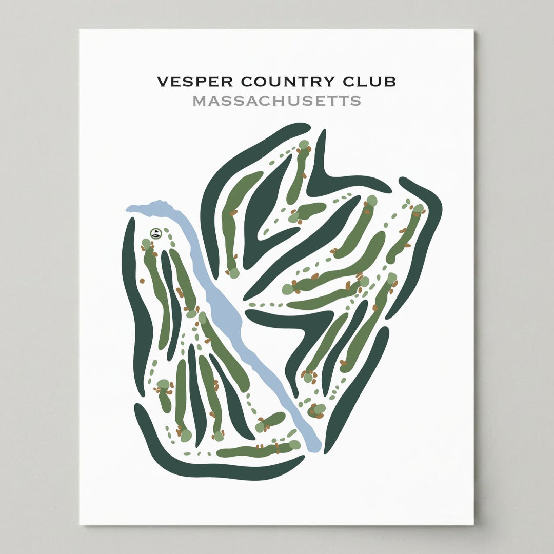 Vesper Country Club, Massachusetts - Printed Golf Courses