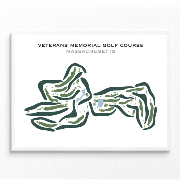 Veterans Memorial Golf Course, Massachusetts - Printed Golf Courses