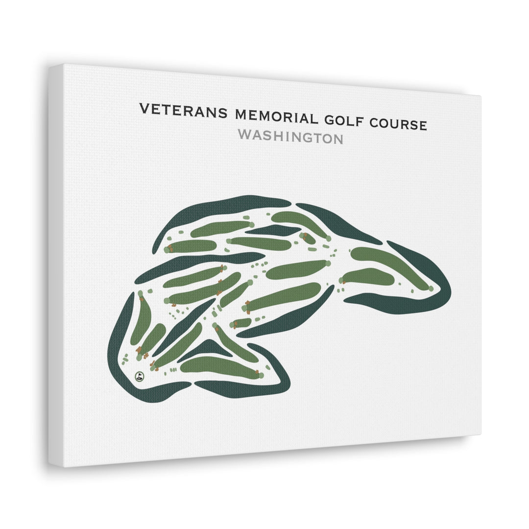 Veterans Memorial Golf Course, Washington - Printed Golf Courses