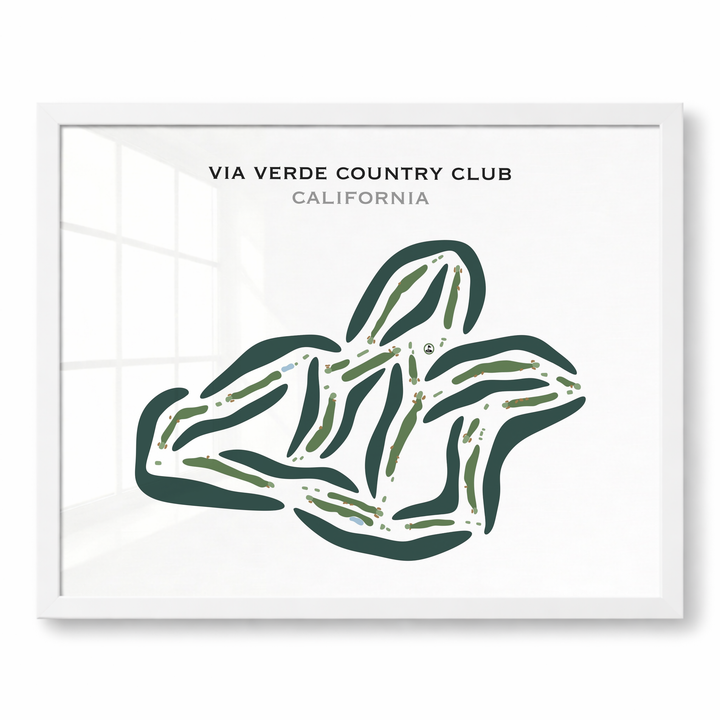 Via Verde Country Club, California - Printed Golf Course