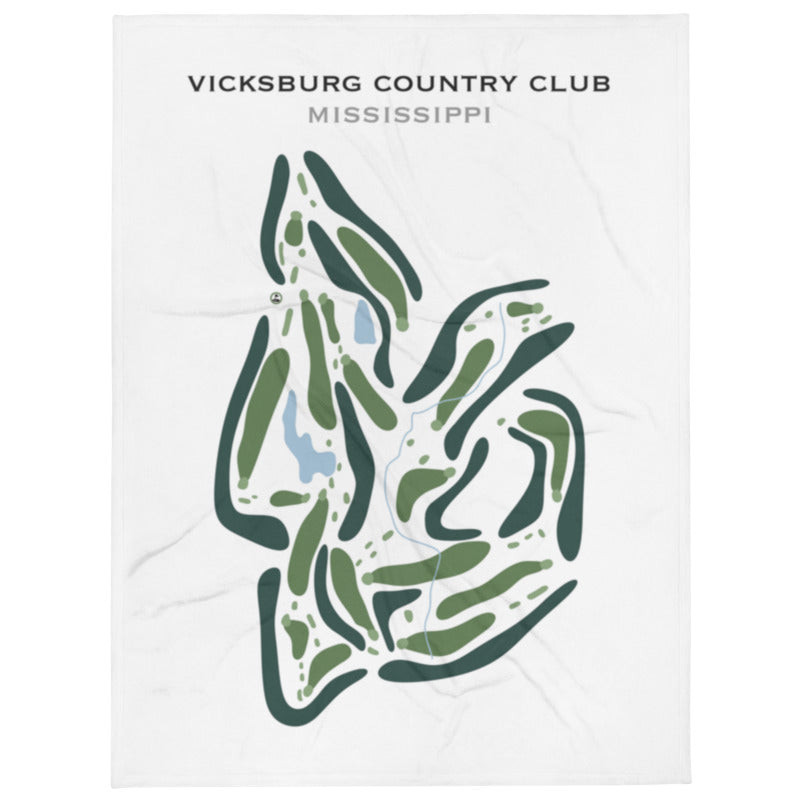 Vicksburg Country Club, Mississippi - Printed Golf Course