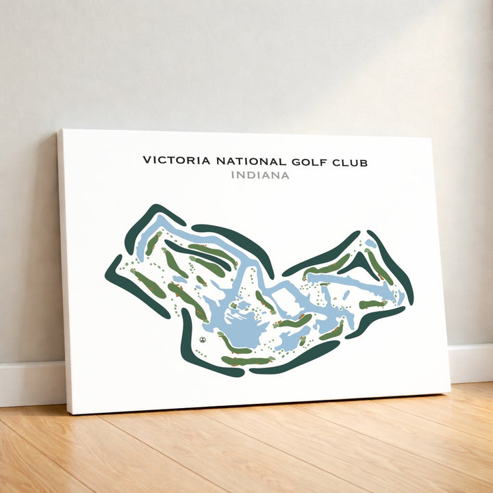 Victoria National Golf Club, Indiana - Printed Golf Courses