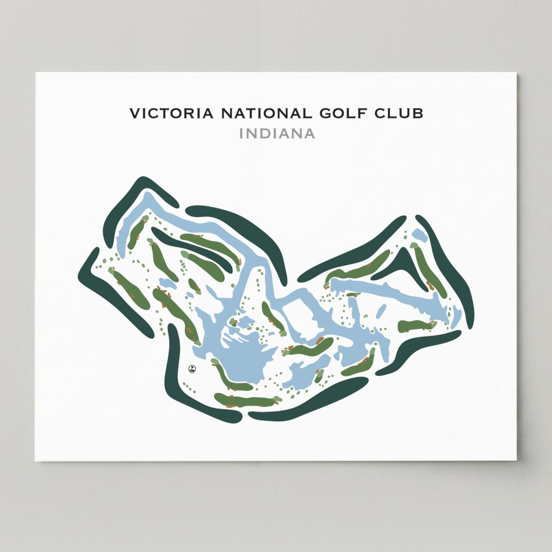 Victoria National Golf Club, Indiana - Printed Golf Courses