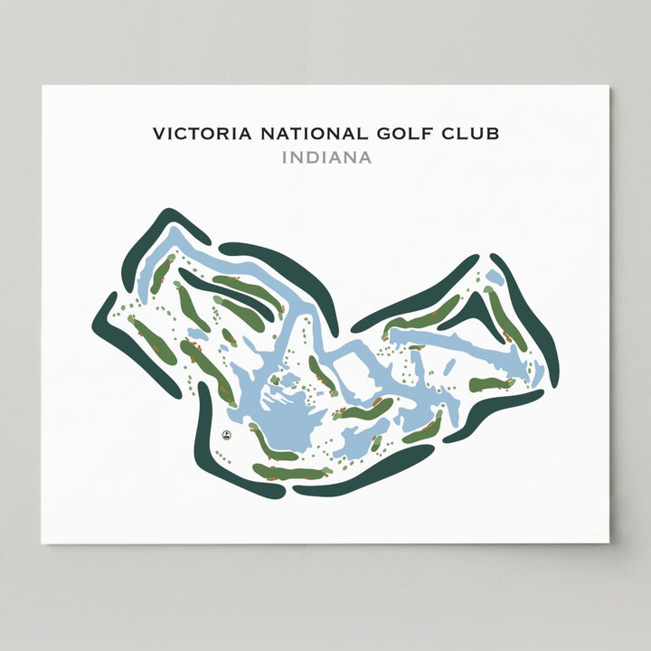 Victoria National Golf Club, Indiana - Printed Golf Courses