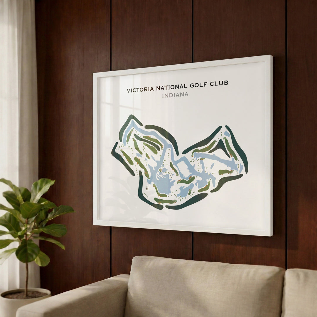Victoria National Golf Club, Indiana - Printed Golf Courses