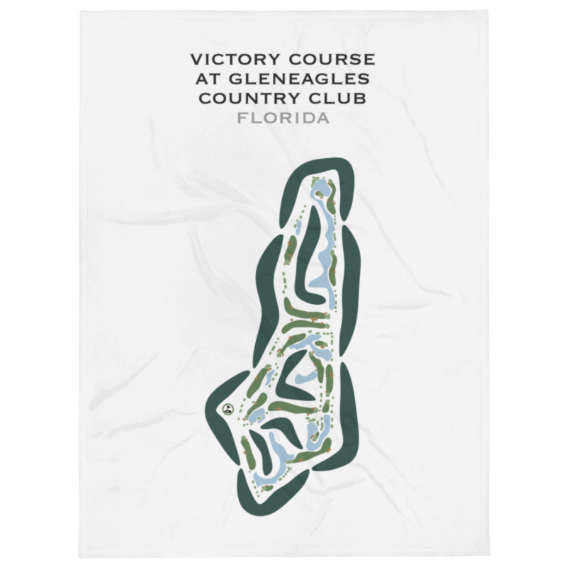 Victory Course at Gleneagles Country Club, Florida - Printed Golf Courses