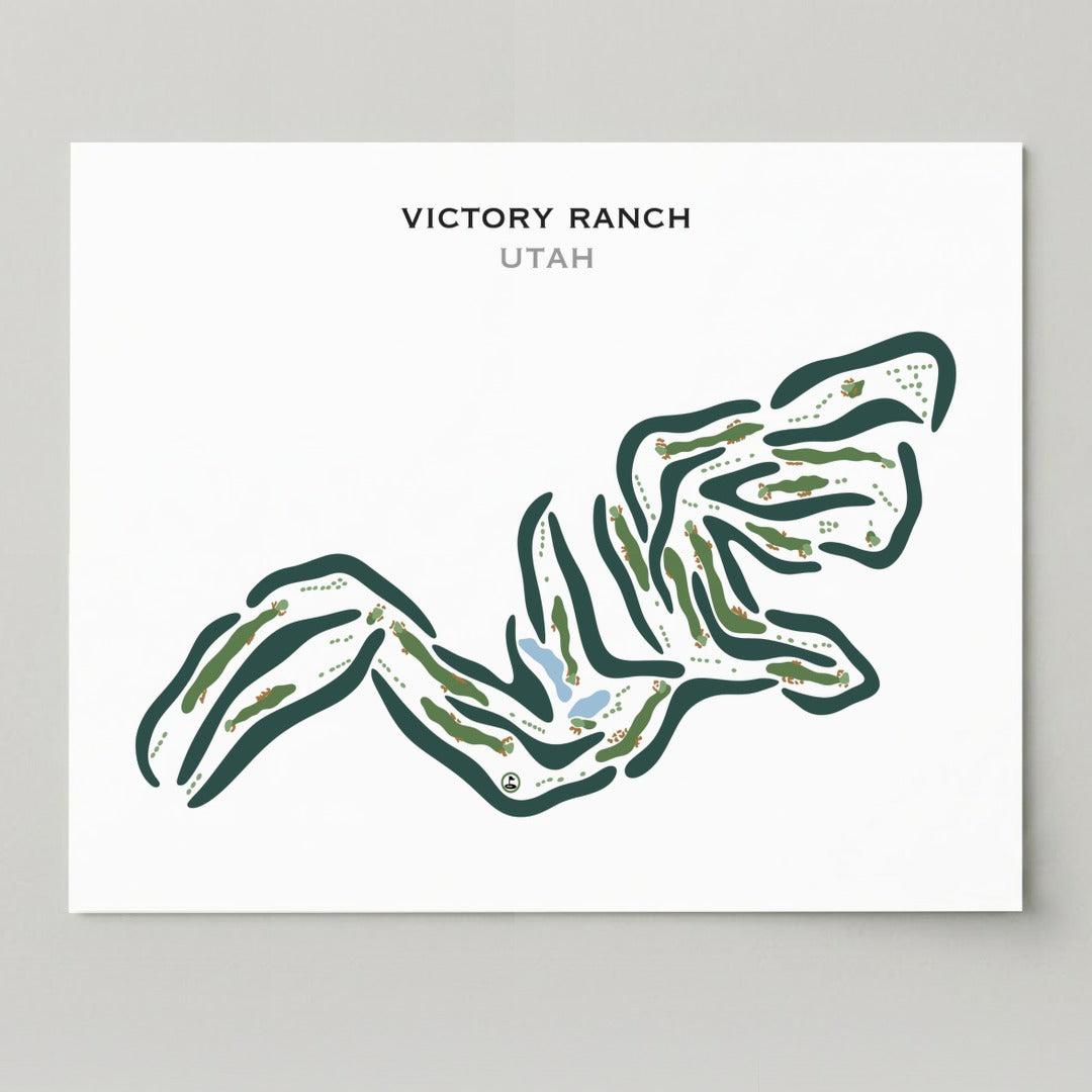 Victory Ranch Golf Club, Kamas Utah - Printed Golf Courses