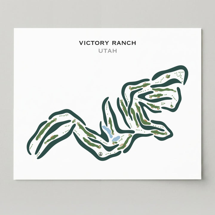 Victory Ranch Golf Club, Kamas Utah - Printed Golf Courses