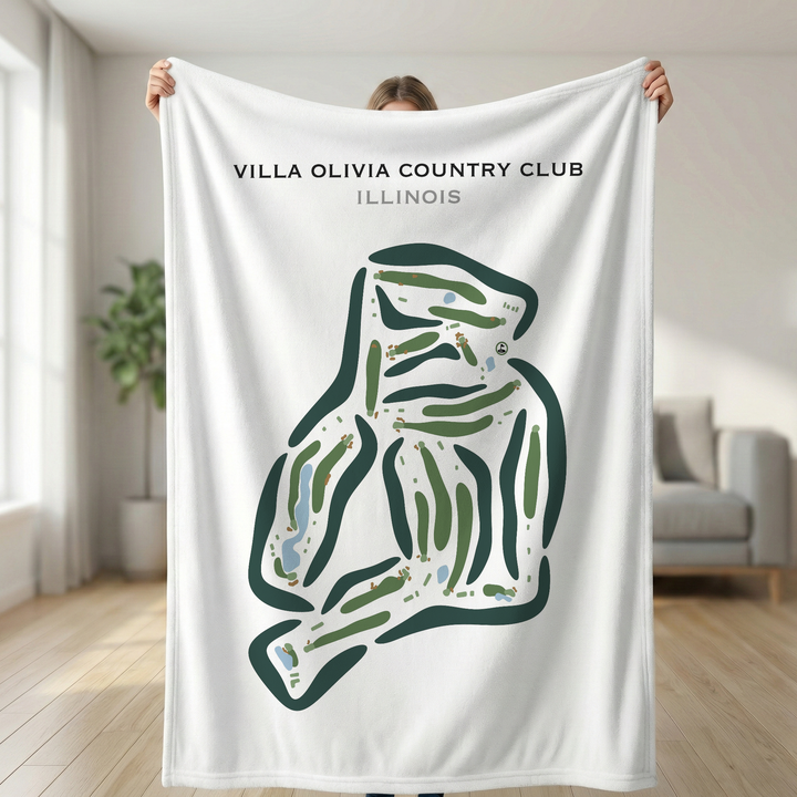 Villa Olivia Country Club, Illinois - Printed Golf Courses